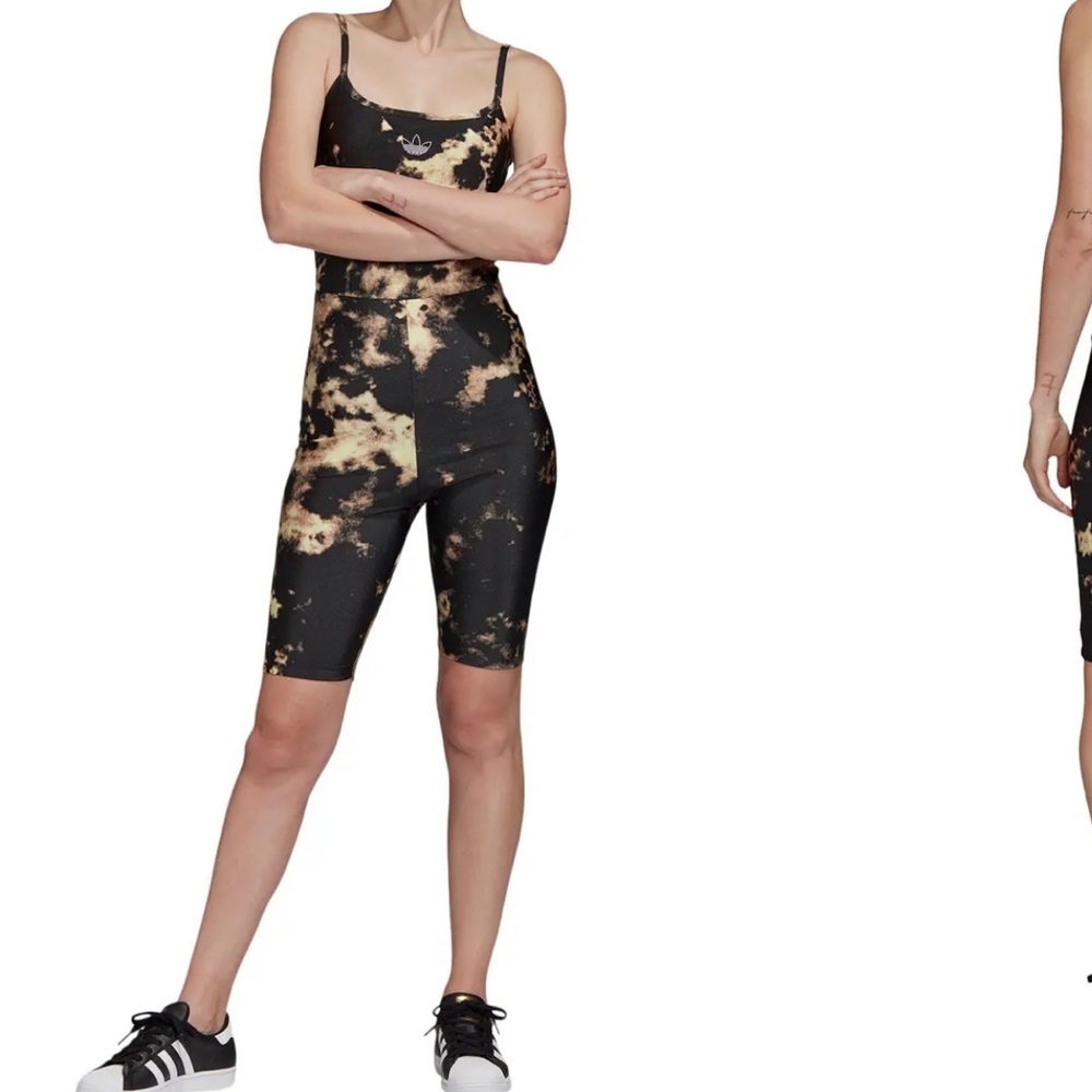 adidas Originals Print Bodysuit, Size S, Black